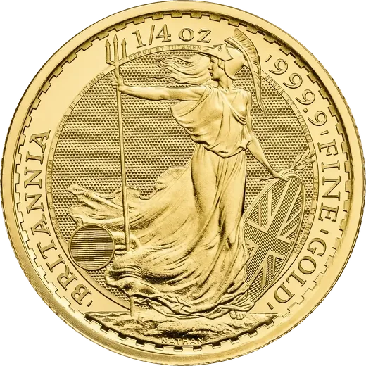 A quarter-ounce gold Britannia